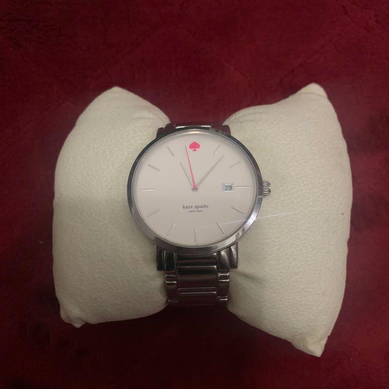 Kate spade gramercy watch silver deals