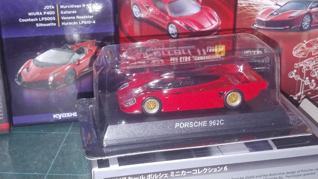 Kyosho 1/64 Porsche 962c RED 有卡, 有盒, 興趣及遊戲, 玩具 遊戲類- Carousell