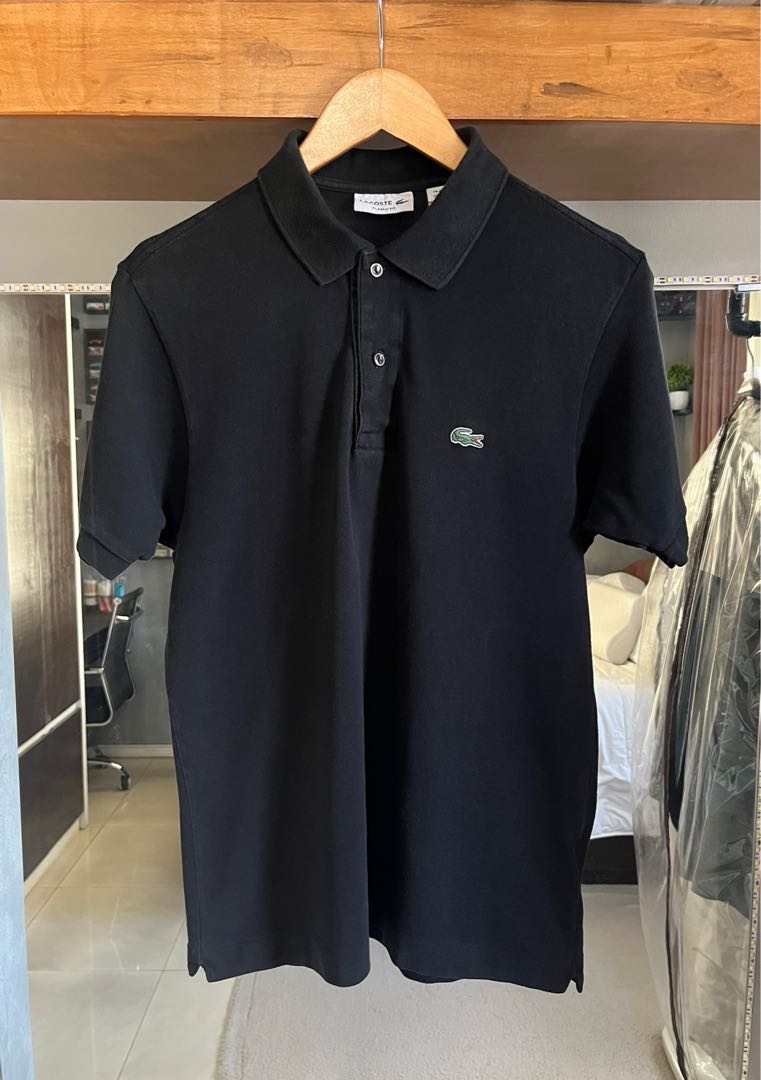 Lacoste Black Polo Shirt, Men's Fashion, Tops & Sets, Tshirts & Polo ...