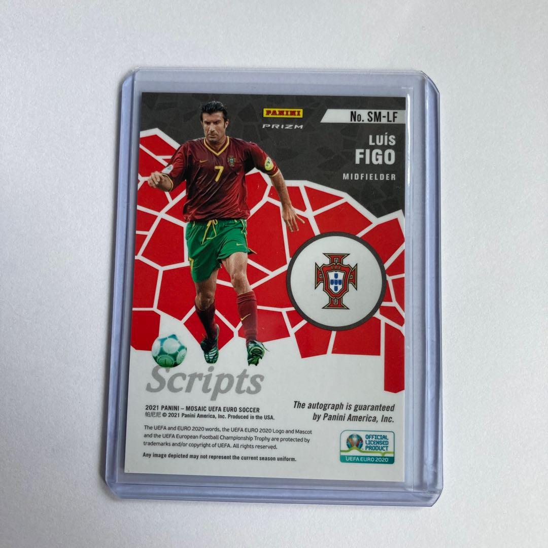 Luis Figo Mosaic Euro 2020 Autograph Portugal ??, Hobbies & Toys 
