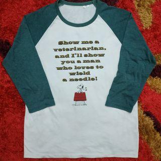 (M) SNOOPY RAGLAN 3q
