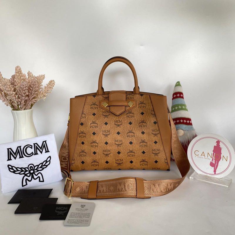 Authentic MCM tote bag, Luxury, Bags & Wallets on Carousell