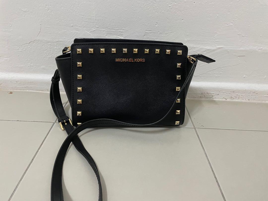 Michael kors selma studded bag best sale