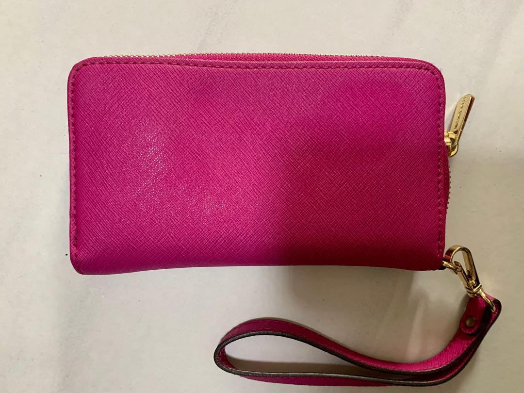 Hot pink mk wallet store