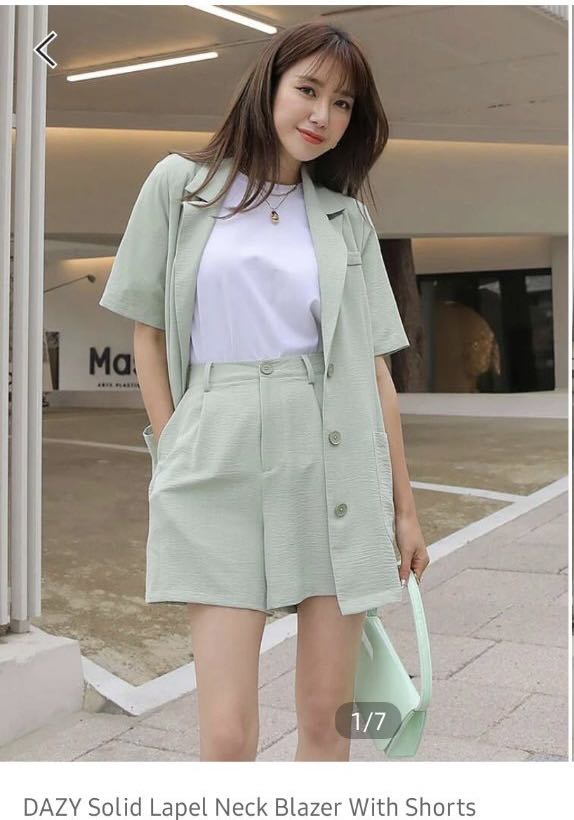 Blazer shorts coord sale
