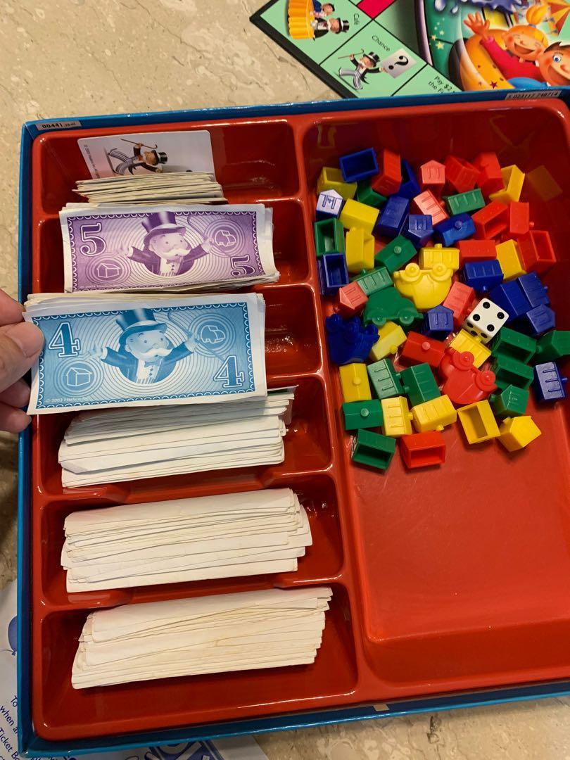 Monopoly Junior Roller Coaster Money Board Game, Hobbies & Toys, Toys