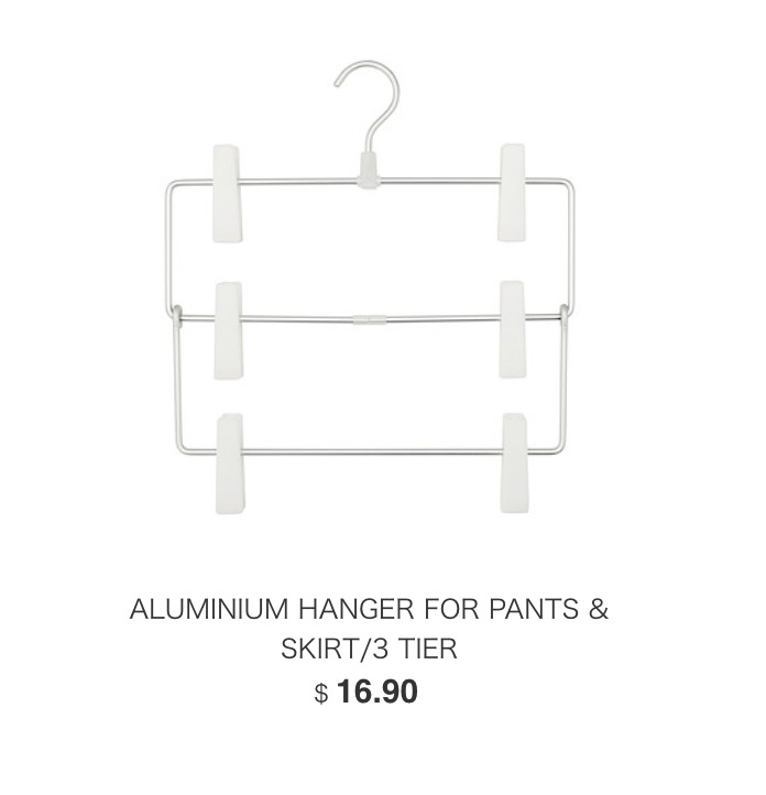 MUJI ALUMINIUM HANGER FOR PANTS & SKIRT/3 TIER, Computers & Tech, Parts