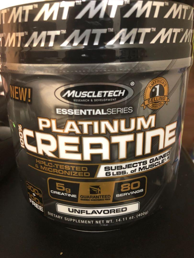 Muscletech Platinum Creatine 400g Health And Nutrition Health Supplements Sports And Fitness 3690