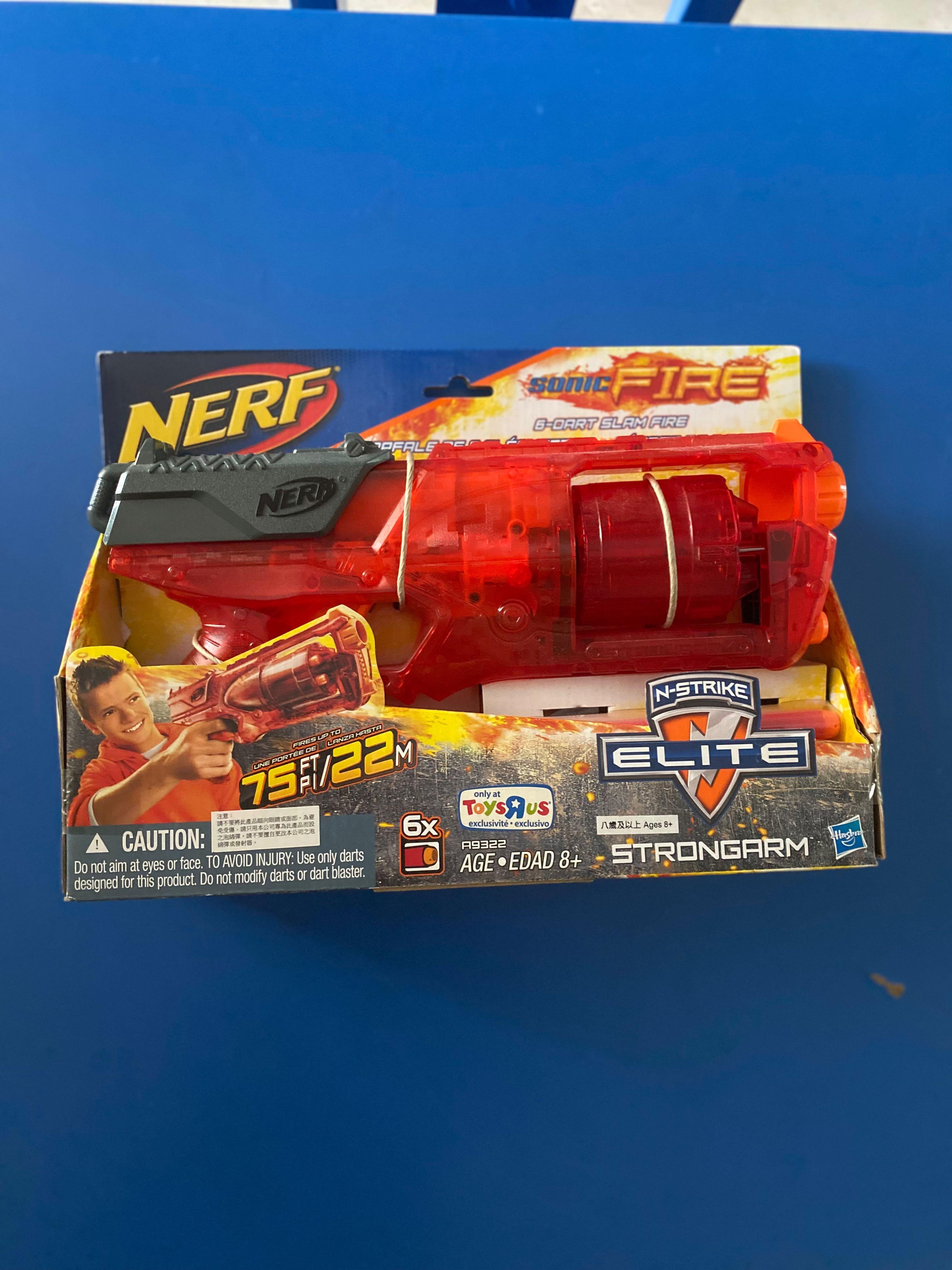 Lançador Nerf Sonic Fire Elite Strongarm - Hasbro em Promoção na