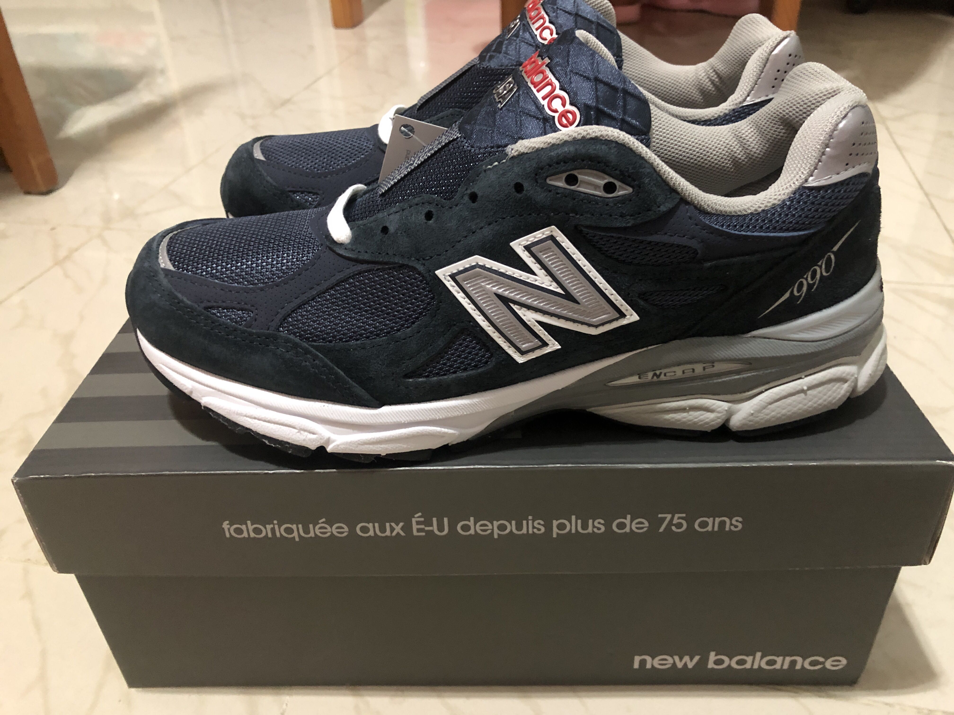 New balance 990v3 sales navy