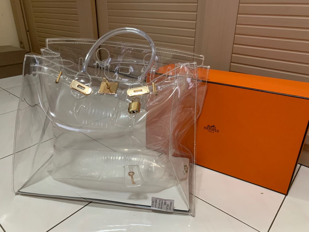 Hermes bag hotsell transparent
