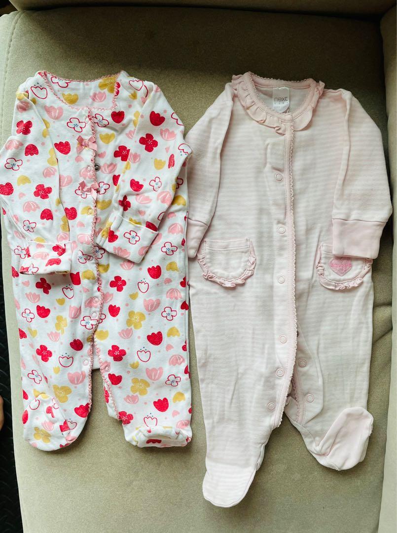Next baby girl sleepsuits sale