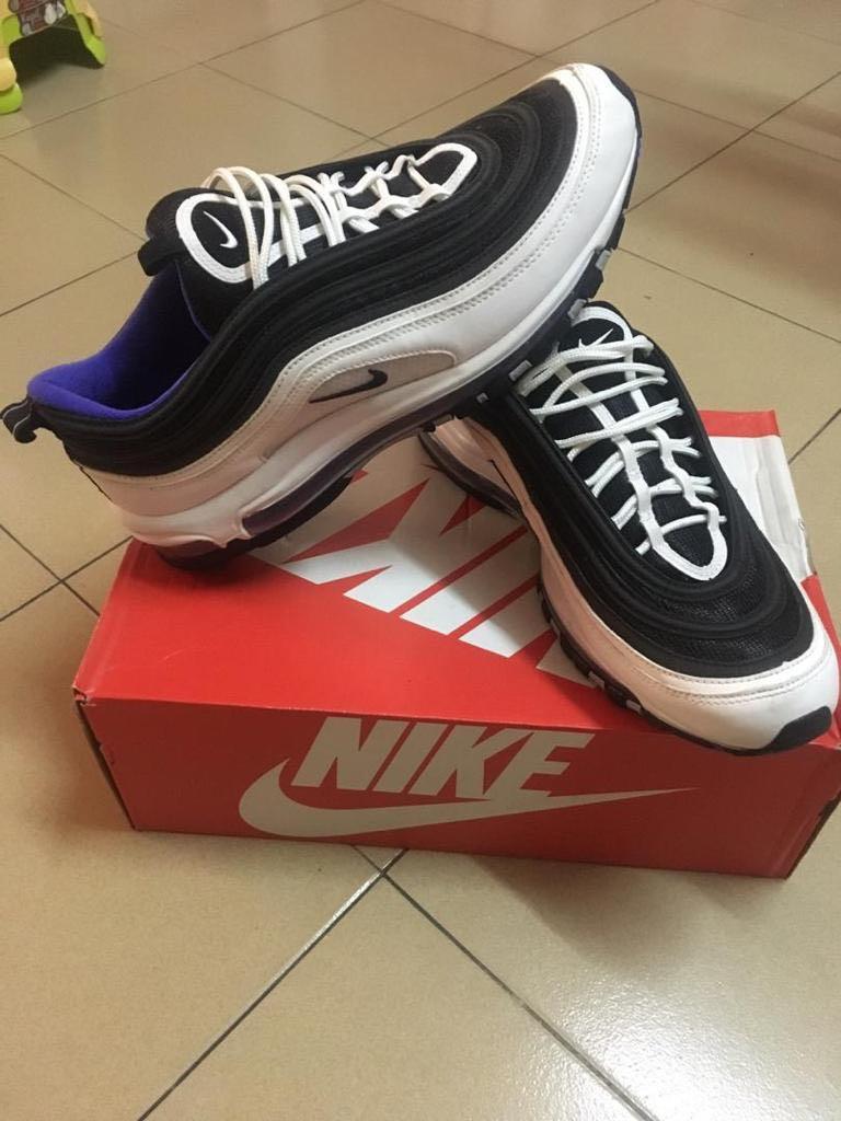 Nike air max 97 white black persian violet