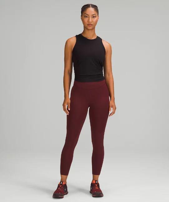 NWT Lululemon Red Merlot Base Pace 25” Tight, Women's Fashion, Activewear  on Carousell