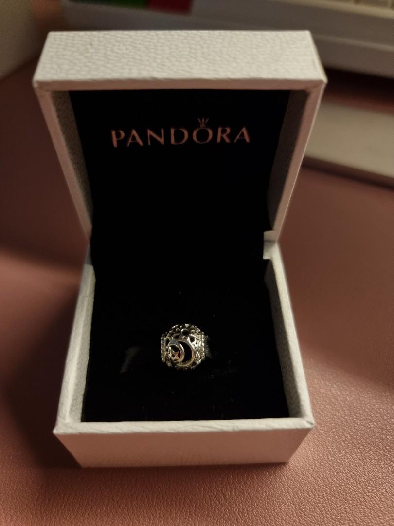 Pandora openwork sun stars store & moon charm