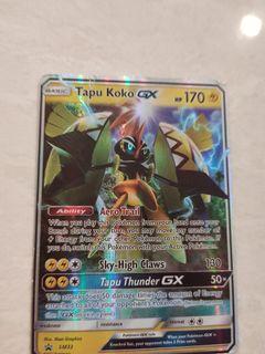 Carta De Pokemon Tapu Koko Gx Ingles + 9 Gx Em Ingles