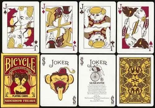 Sideshow freaks playing cards new arrivals