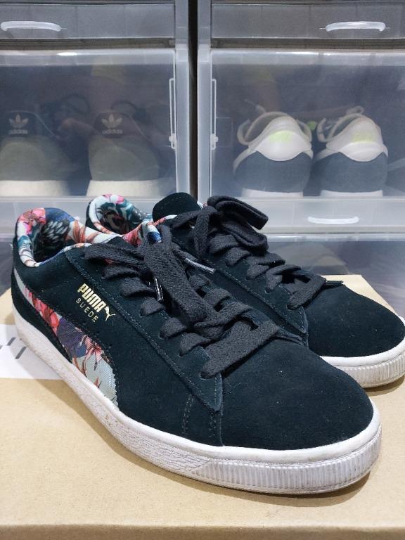 Puma Suede Garden Floral Black