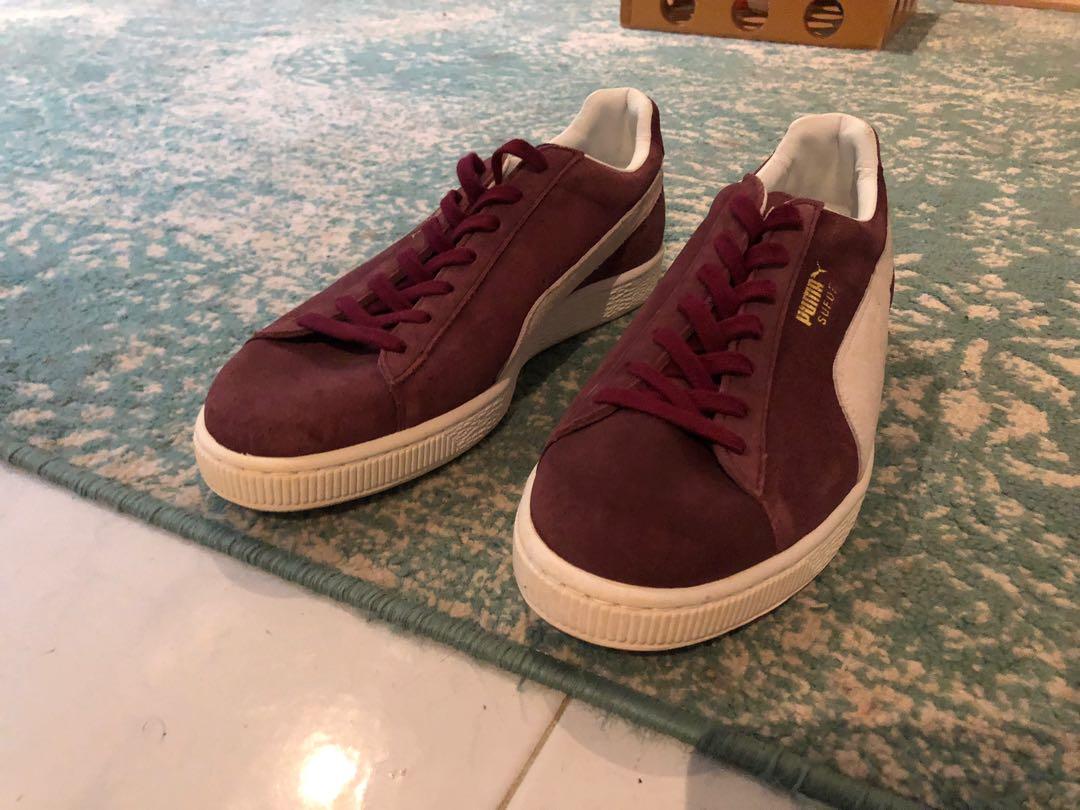 Puma suede burgundy deals mens