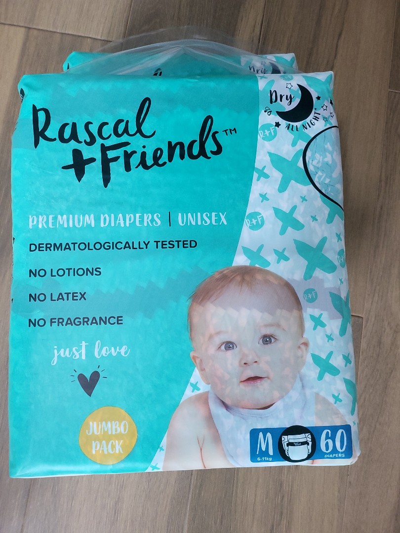Rascal & Friends Diapers M, Babies & Kids, Bathing & Changing, Diapers