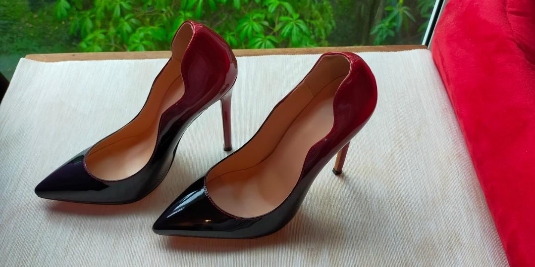 Red black ombre outlet heels