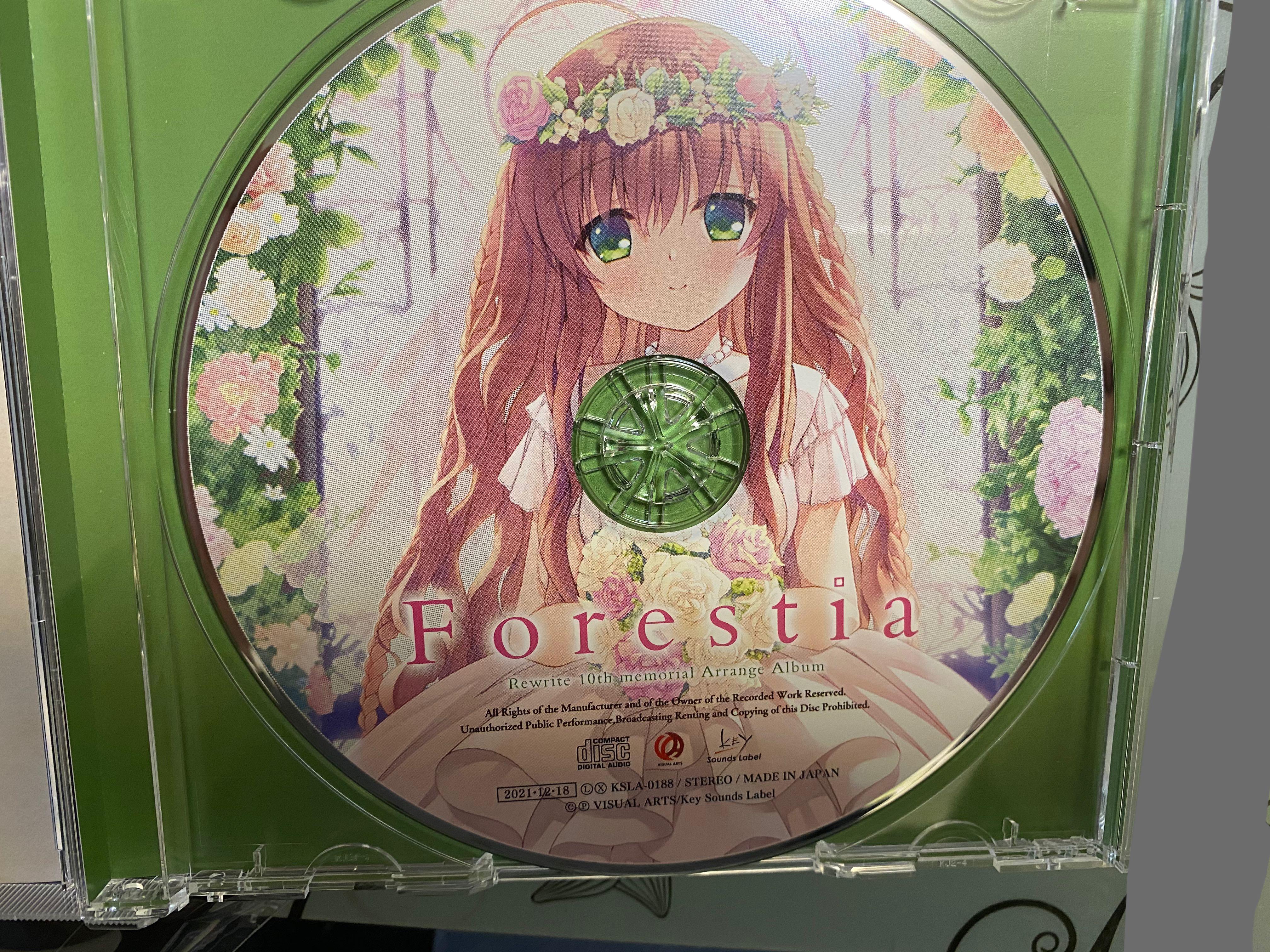 日本正版][key社CD] Rewrite 10th memorial Arrange Album 'Forestia