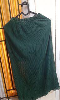Rok skirt plisket green