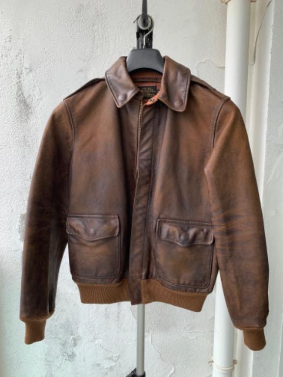 RRL A-2 leather Ralph Lauren Double RL A2 Mccoy Avirex Schott, 男