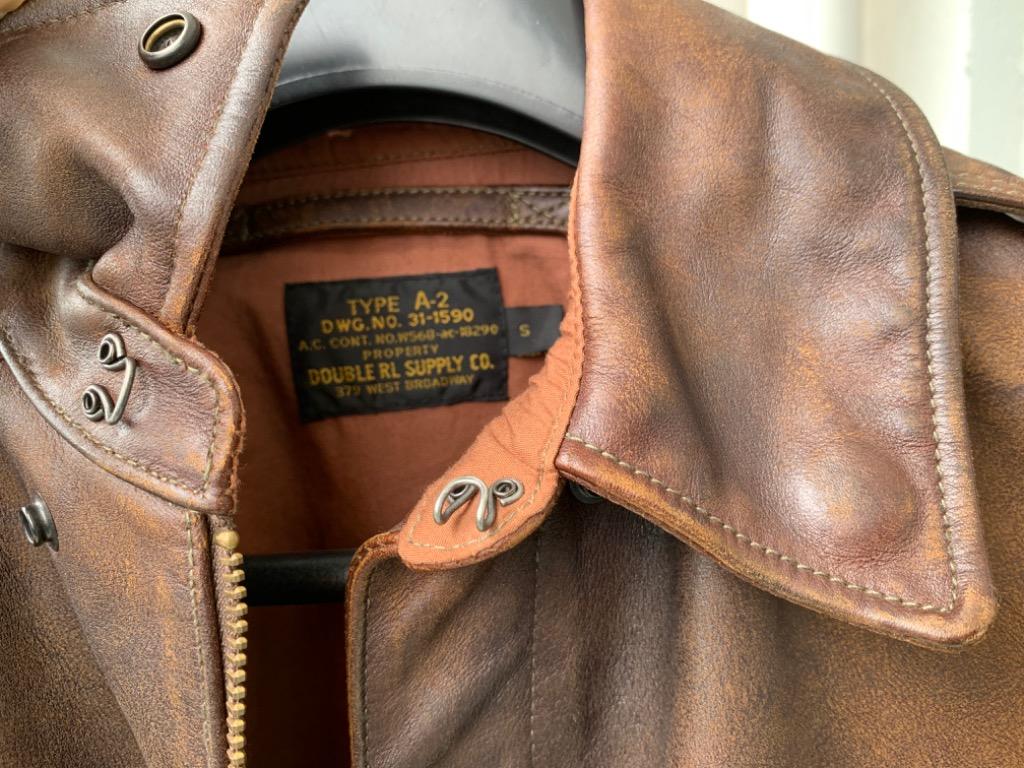 RRL A-2 leather Ralph Lauren Double RL A2 Mccoy Avirex Schott, 男