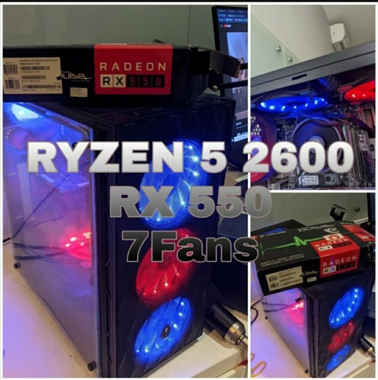 Ryzen 5 2600 rx 550 top