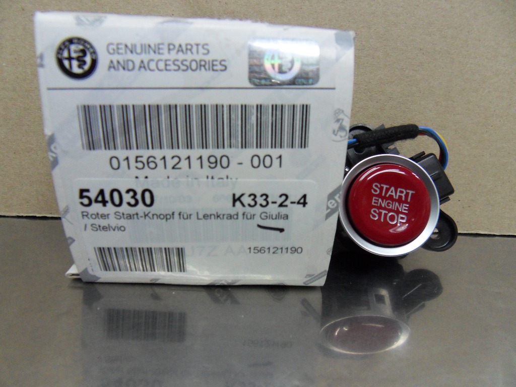 Start/Stop Button (RED) Alfa Giulia, Car Accessories, Accessories on