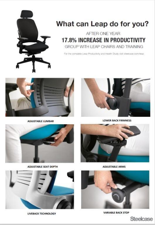How To Adjust The Steelcase Leap Chair, 46 OFF
