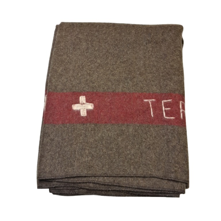 Original Swiss Army Wool Blanket, Furniture & Home Living, Bedding