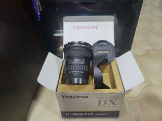 Tokina ATX PRO DX 11-16 f2.8 lens w Tokina 77mm UV Filter