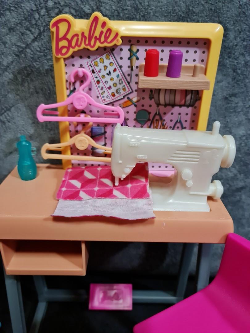 Barbie sewing machine playset shop