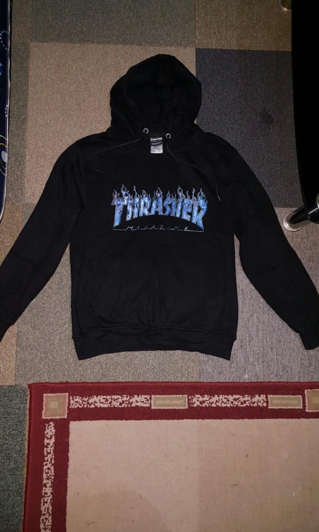 Blue flame hoodie clearance