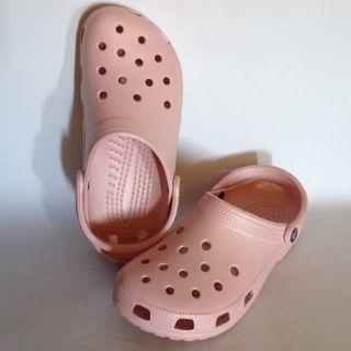 Womens  Pastel Pink Crocs