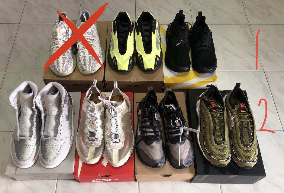Yeezy MNVN Jordan React Element Off White Undefeated Airmax 97