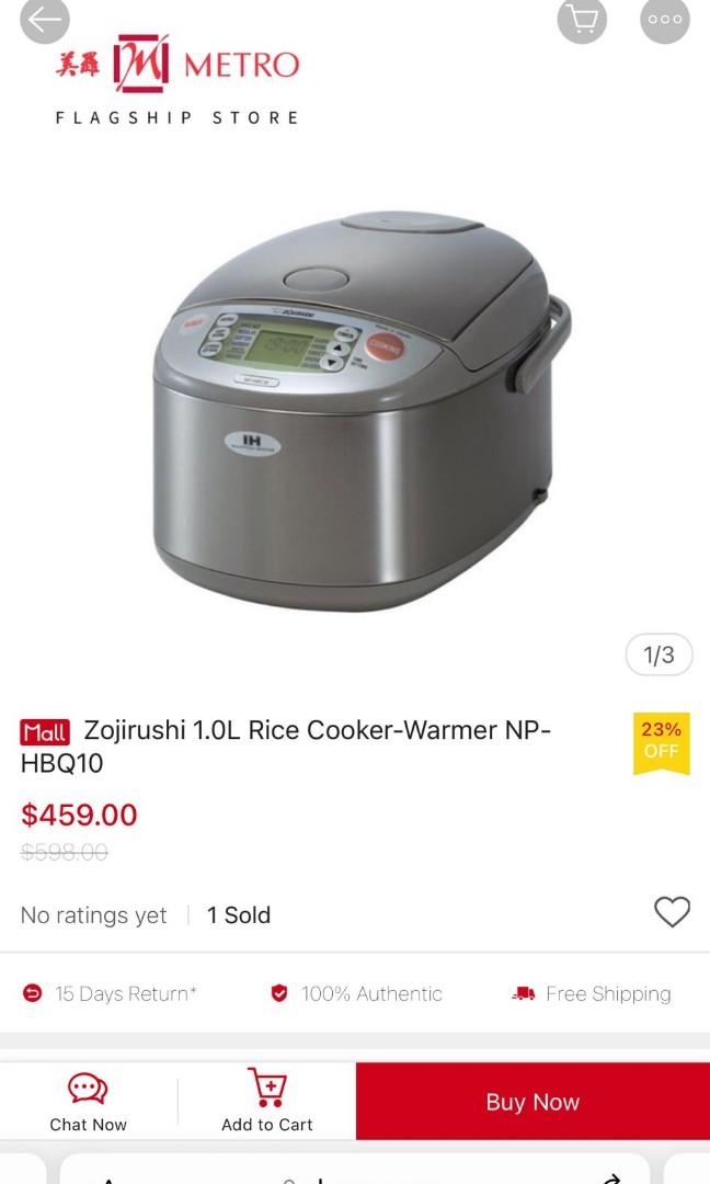 Zojirushi 1.0L Rice CookerWarmer NPHBQ10, TV & Home Appliances, Kitchen Appliances, Cookers on