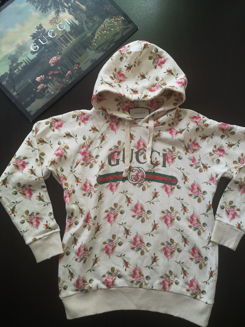 Gucci roses hoodie clearance