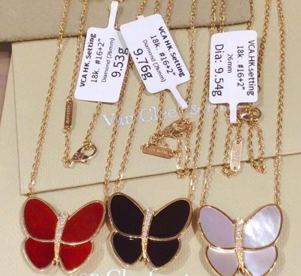 Vca store butterfly necklace