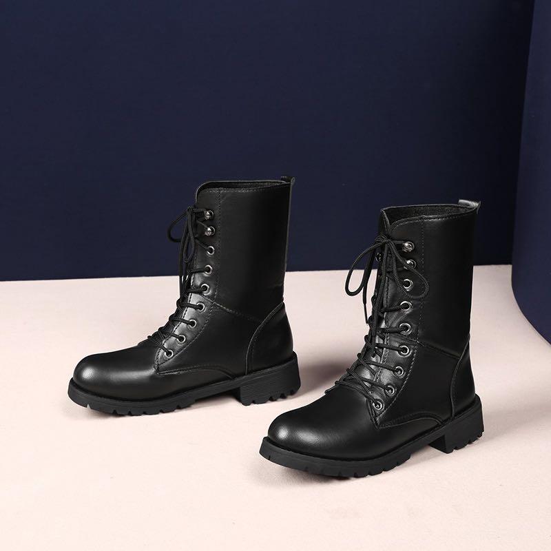 Womens mid discount calf motorcycle boots