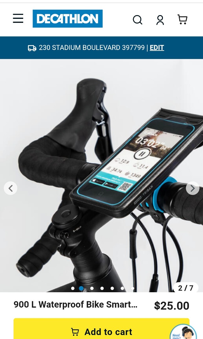 Triban 900 l waterproof hotsell bike smartphone holder