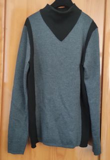 意大利灰黑樽領衫 black grey turtleneck sweater629386023663391115