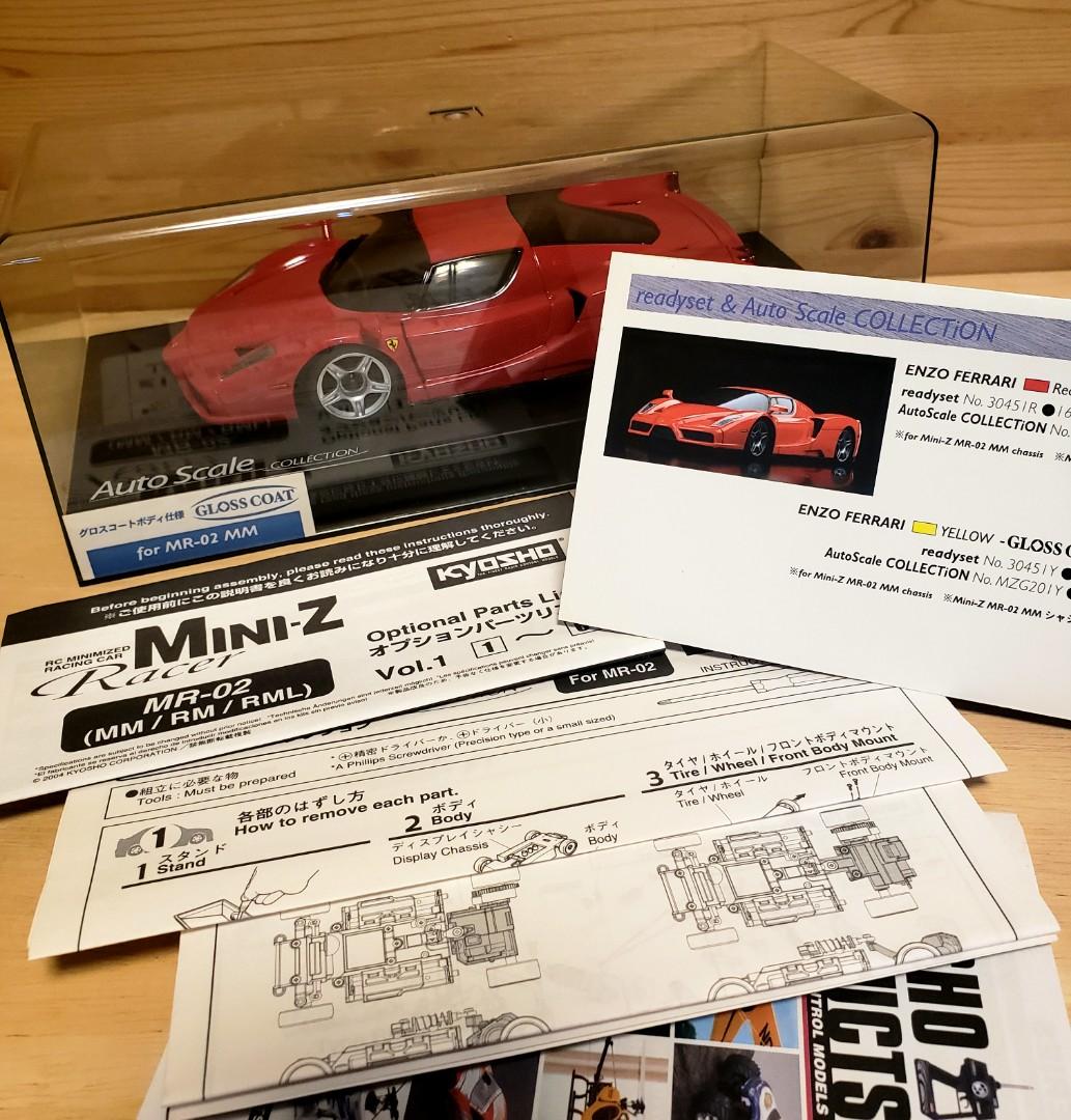 絕版kyosho mini z Auto Scale Collection Enzo Ferrari (Red) 1:27.52