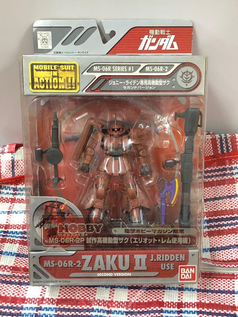罕有全新日版mia Gundam 高達0079 電擊hobby 限定ms 06r 2p Eliot Lem 專用渣古zaku Ii 注意內容及交收安排不議價 Limited Use Dengeki Mobile Suit