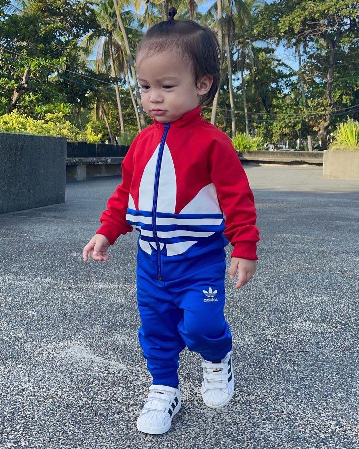 Adidas Big Trefoil Baby Boy OOTD, Babies & Kids, Babies & Kids Fashion on Carousell