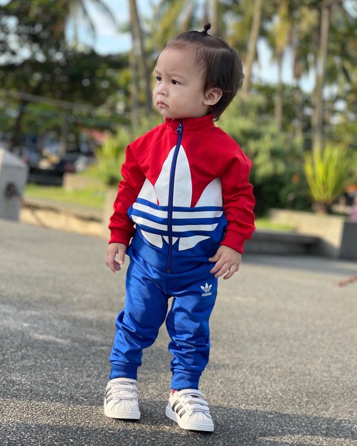 Adidas Big Trefoil Baby Boy OOTD, Babies & Kids, Babies & Kids Fashion on Carousell