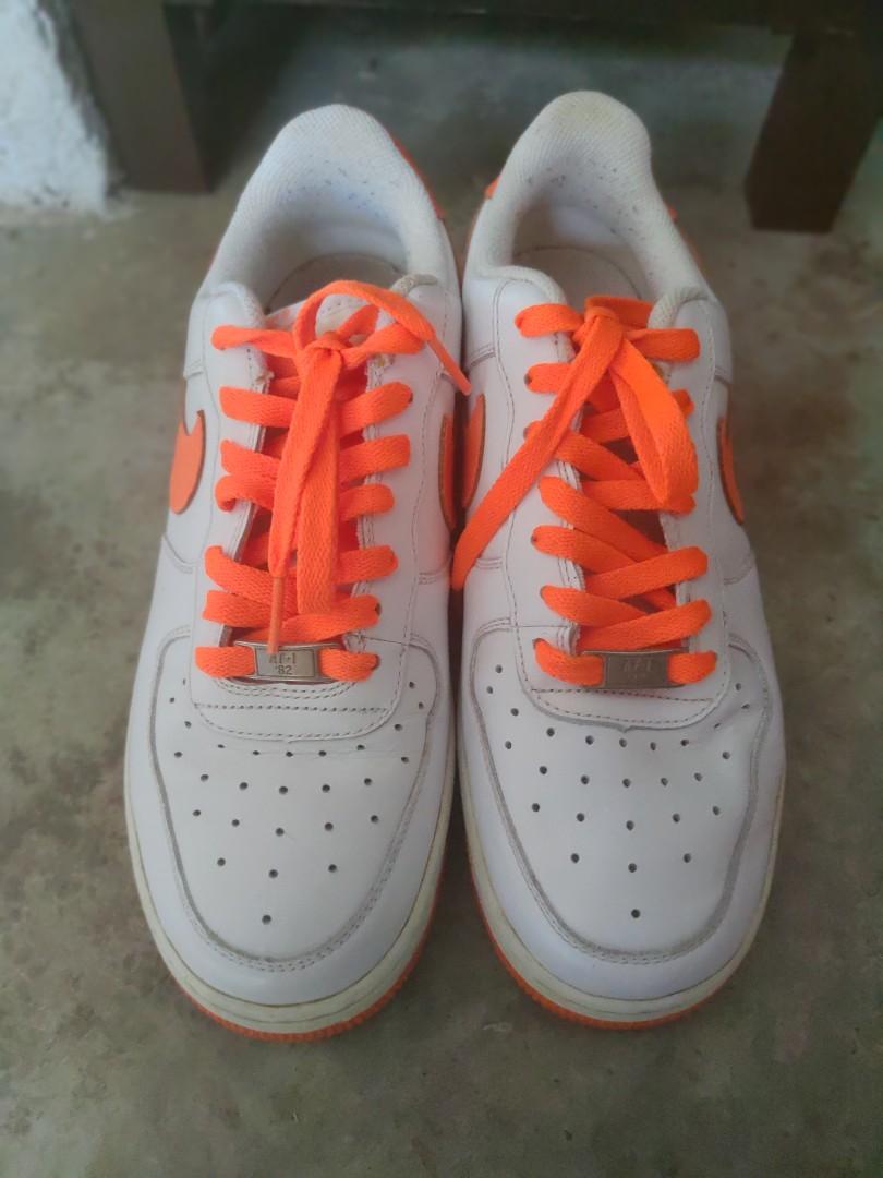 Air Force One Neon Orange 6UK Men s Fashion Footwear Dress