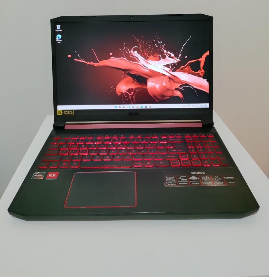 AMD Ryzen gaming laptop RX560 graphics like GTX1050 Acer nitro 5 15.6 inch FHD 256GB SSD 16GB RAM